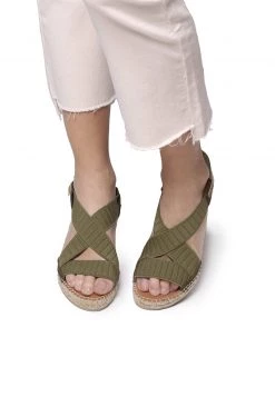 Toni Pons Donna TURA-TR - Sandali Con Zeppa - Caqui