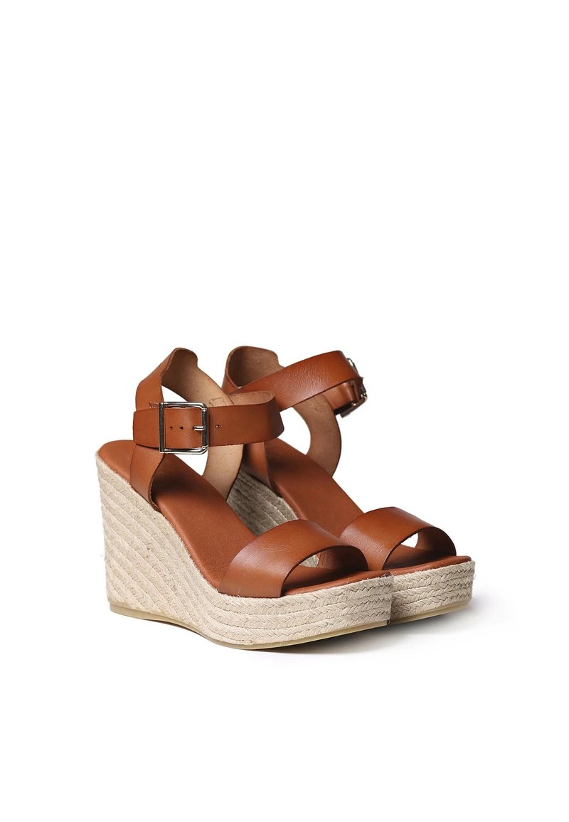 Toni Pons Donna OLOT - Sandali Con Zeppa - Tan 2 Toni Pons Donna OLOT - Sandali Con Zeppa - Tan - immagine 2