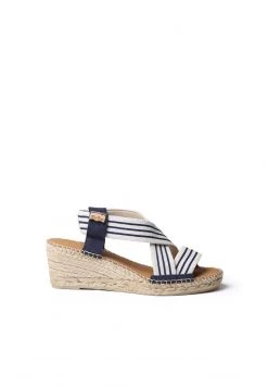 Toni Pons Donna TINA - Sandali Con Zeppa - Ecru-navy -Negozio online Toni Pons Italia 9d5eef5823e148808e66a95d6ac08edb