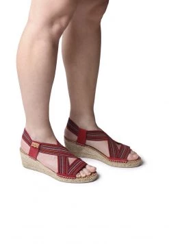 Toni Pons Donna TINA - Sandali Con Zeppa - Burgundy