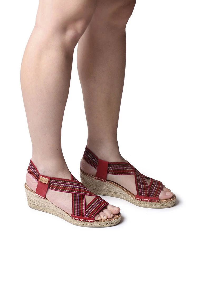 Toni Pons Donna TINA - Sandali Con Zeppa - Burgundy 1 Toni Pons Donna TINA - Sandali Con Zeppa - Burgundy